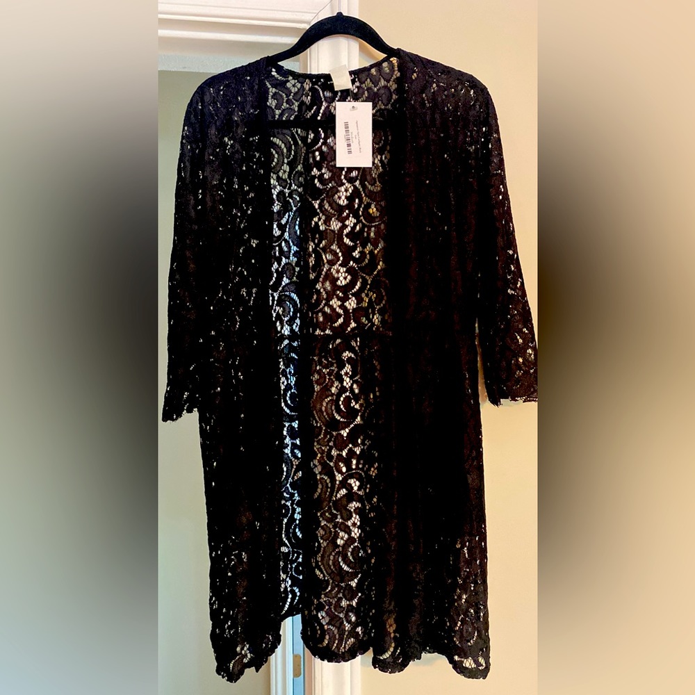 NWT- Open Lace Cardigan